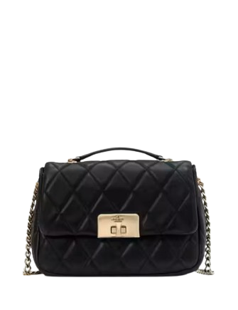 Kate Spade New York Carey Quilted Small Flap Crossbody Black