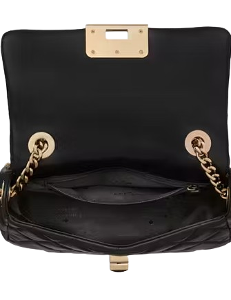 Kate Spade New York Carey Quilted Small Flap Crossbody Black