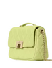 Kate Spade New York Carey Quilted Small Flap Crossbody Lime Slushy