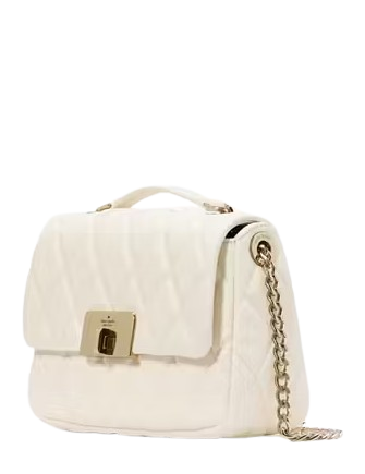 Kate Spade New York Carey Quilted Small Flap Crossbody Meringue