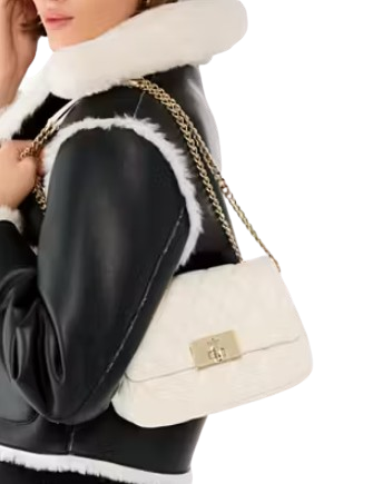 Kate Spade New York Carey Quilted Small Flap Crossbody Meringue