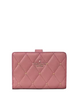 Kate Spade New York Carey Quilted Studded Medium Bifold Wallet Pomegranate