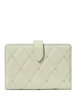 Kate Spade New York Carey Quilted Studded Medium Bifold Wallet Sage Bundle