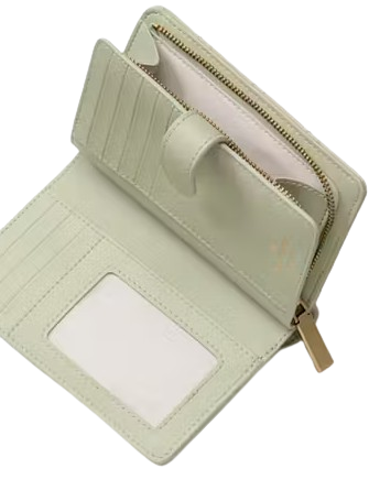 Kate Spade New York Carey Quilted Studded Medium Bifold Wallet Sage Bundle