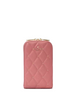 Kate Spade New York Carey Quilted Studded Phone Chain Crossbody Pomegranate
