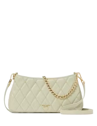Kate Spade New York Carey Quilted Studs Small Convertible Crossbody Sage Bundle