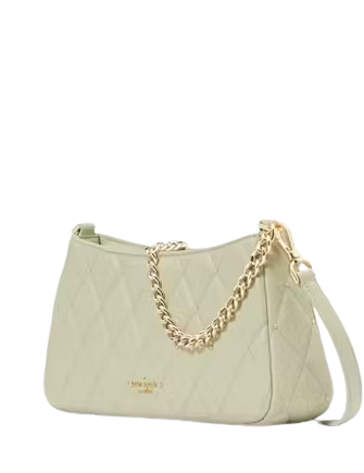 Kate Spade New York Carey Quilted Studs Small Convertible Crossbody Sage Bundle