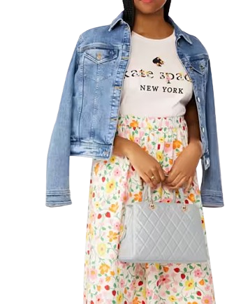 Kate Spade New York Carey Quilted Sullivan Satchel Stone Path