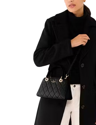 Kate Spade New York Carey Small Quilted Sullivan Satchel Black