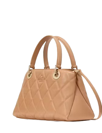 Kate Spade New York Carey Small Quilted Sullivan Satchel Tiramisu Mousse