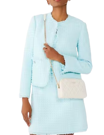 Kate Spade New York Carey Smooth Quilted Leather Mini Camera Bag Meringue