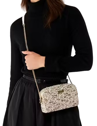Kate Spade New York Carey Tinsel Tweed Mini Camera Bag