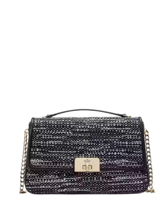Kate Spade New York Carey Tweed Flap Shoulder Bag
