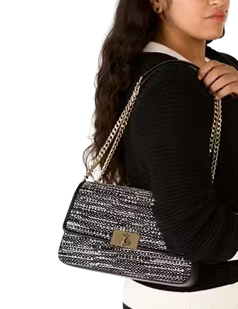 Kate Spade New York Carey Tweed Flap Shoulder Bag