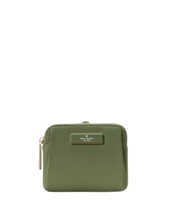 Kate Spade New York Carter Nylon Card Case Lanyard Cedar Stand