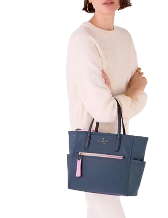 Kate Spade New York Chelsea Nylon Medium Satchel  Bluestone