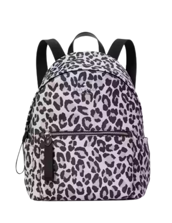 Kate spade leopard print backpack shop