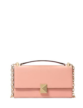 Kate Spade New York Deco Mini Flap Chain Crossbody Apricot Cream