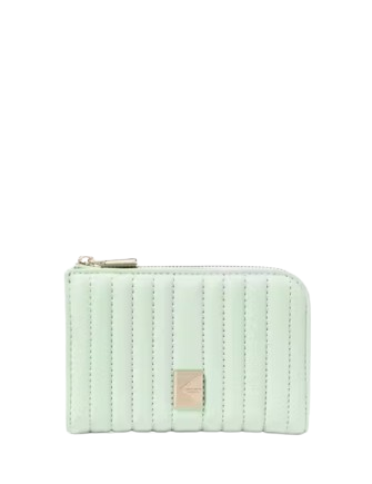 Kate Spade New York Deco Quilted Compact Wallet Pistachio Ice