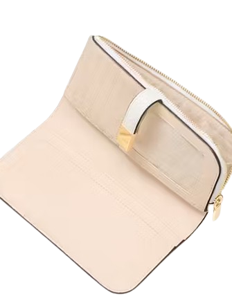 Kate Spade New York Deco Zip Slim Wallet True White