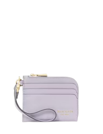 Kate Spade New York Devin Coin Card Case Wristlet Lavender Cream