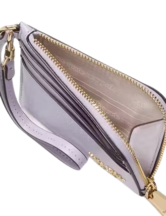 Kate Spade New York Devin Coin Card Case Wristlet Lavender Cream