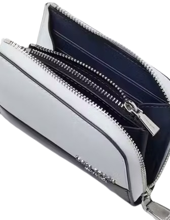 Kate Spade New York Devin Colorblocked Zip Card Case  Pale Sapphirine