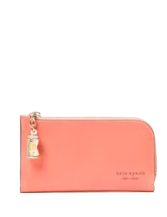 Kate Spade New York Devin Patent Small Bifold Wallet Pink Moon