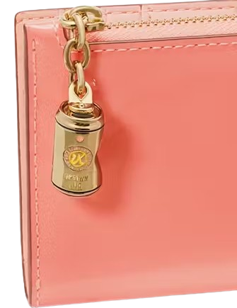 Kate Spade New York Devin Patent Small Bifold Wallet Pink Moon