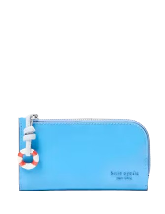 Kate Spade New York Devin Patent Small Bifold Wallet Sailing Blue