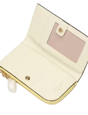 Kate Spade New York Devin Patent Small Bifold Wallet Yuzu Jam