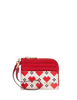 Kate Spade New York Devin Pixel Hearts Coin Card Case Wristlet Cream