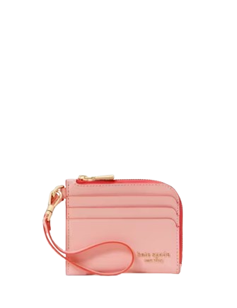 Kate Spade New York Devin Pop Trim Card Case Wristlet Setting Sun