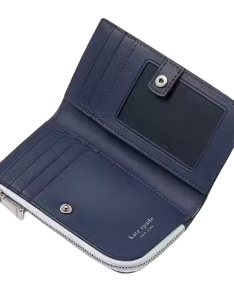Kate Spade New York Devin Small Bifold Wallet  Pale Sapphirine