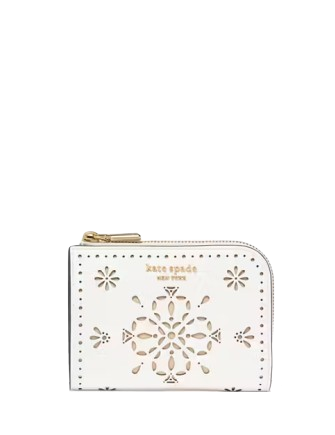 Kate Spade New York Devin Small Compact Wallet True White