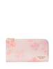 Kate Spade New York Devin Spring Pansies Zip-around Continental Wallet Blush Cloud