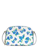 Kate Spade New York Devin Springtime Blooms Double Zip Dome Crossbody Cream