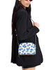 Kate Spade New York Devin Springtime Blooms Double Zip Dome Crossbody Cream