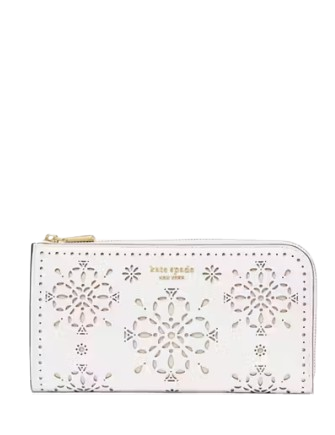 Kate Spade New York Devin Zip-around Continental Wallet True White