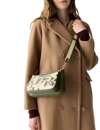 Kate Spade New York Duet Floral Small Crossbody  Meringue