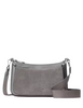 Kate Spade New York Duet Suede Small Crossbody Hare Grey