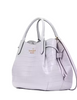 Kate Spade New York Dumpling Croc Embossed Small Satchel Lavender Cream