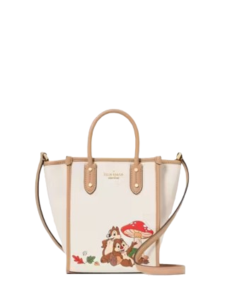 Kate Spade New York Ella Disney X KSNY Chip N Dale Mini Tote  Meringue