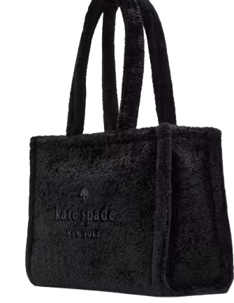 Kate Spade New York Ellie Faux Fur Large Tote Black