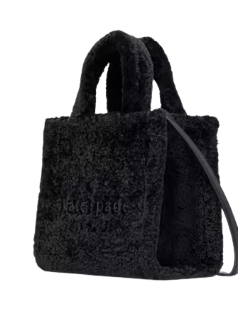 Kate Spade New York Ellie Faux Fur Small Tote Black