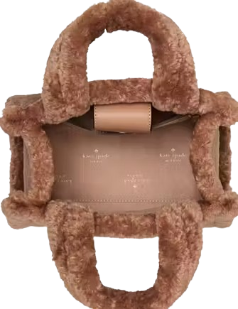 Kate Spade New York Ellie Faux Fur Small Tote Light Fawn