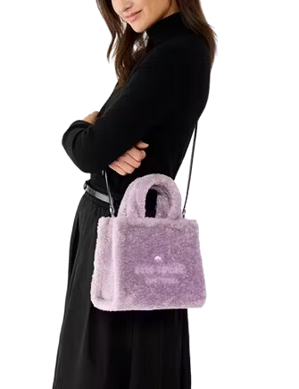 Kate Spade New York Ellie Faux Fur Small Tote Violet Mist
