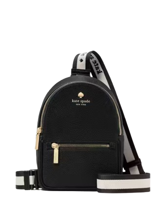 Kate spade small black backpack discount