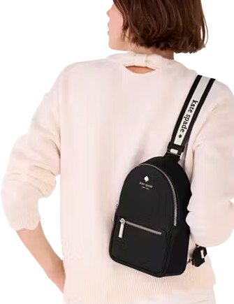Kate spade black mini backpack deals