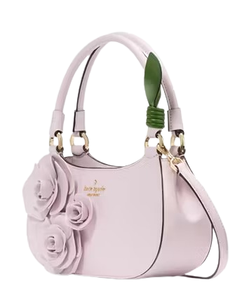 Kate Spade New York Flora Rose Shoulder Bag Pale Amethyst